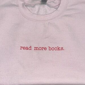 Embroidered Book Lovers Crewneck